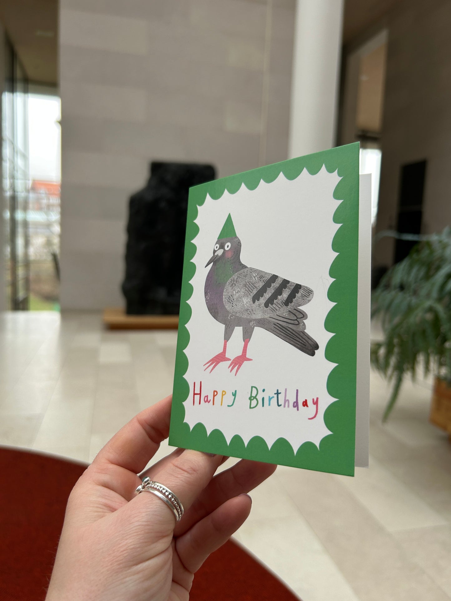 Pigeon Happy Birthday Greetings Card