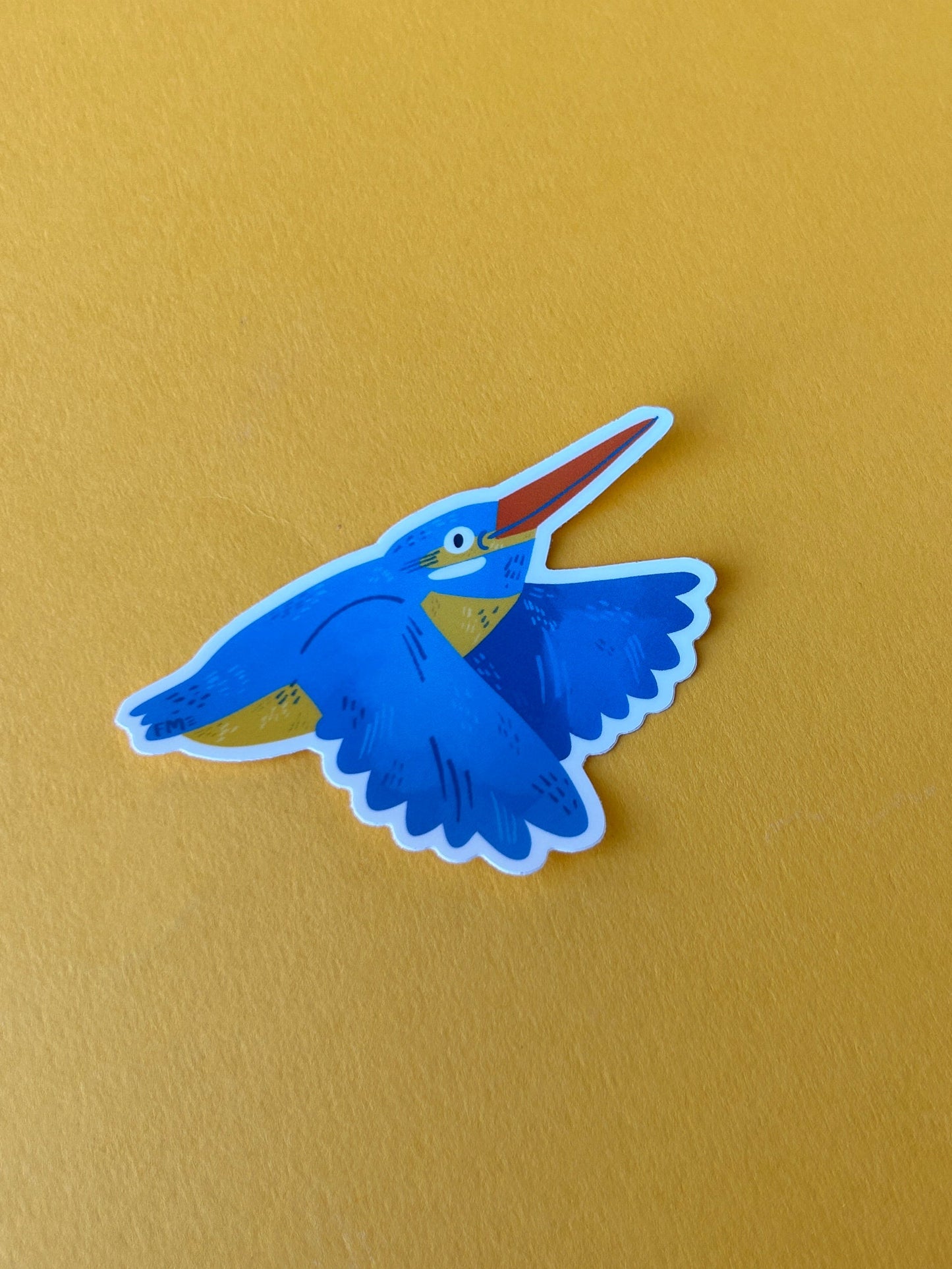 Kingfisher Matte Vinyl Sticker
