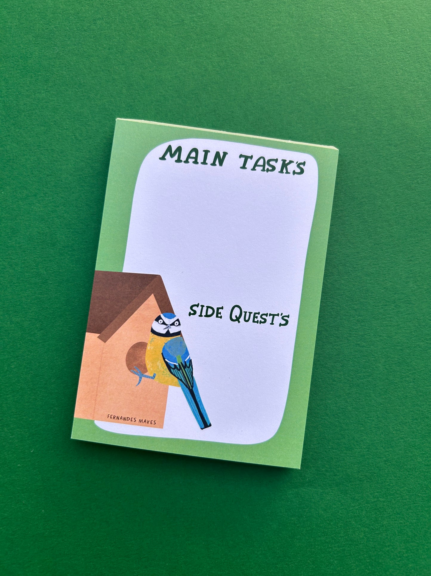 Side Quests Notepad