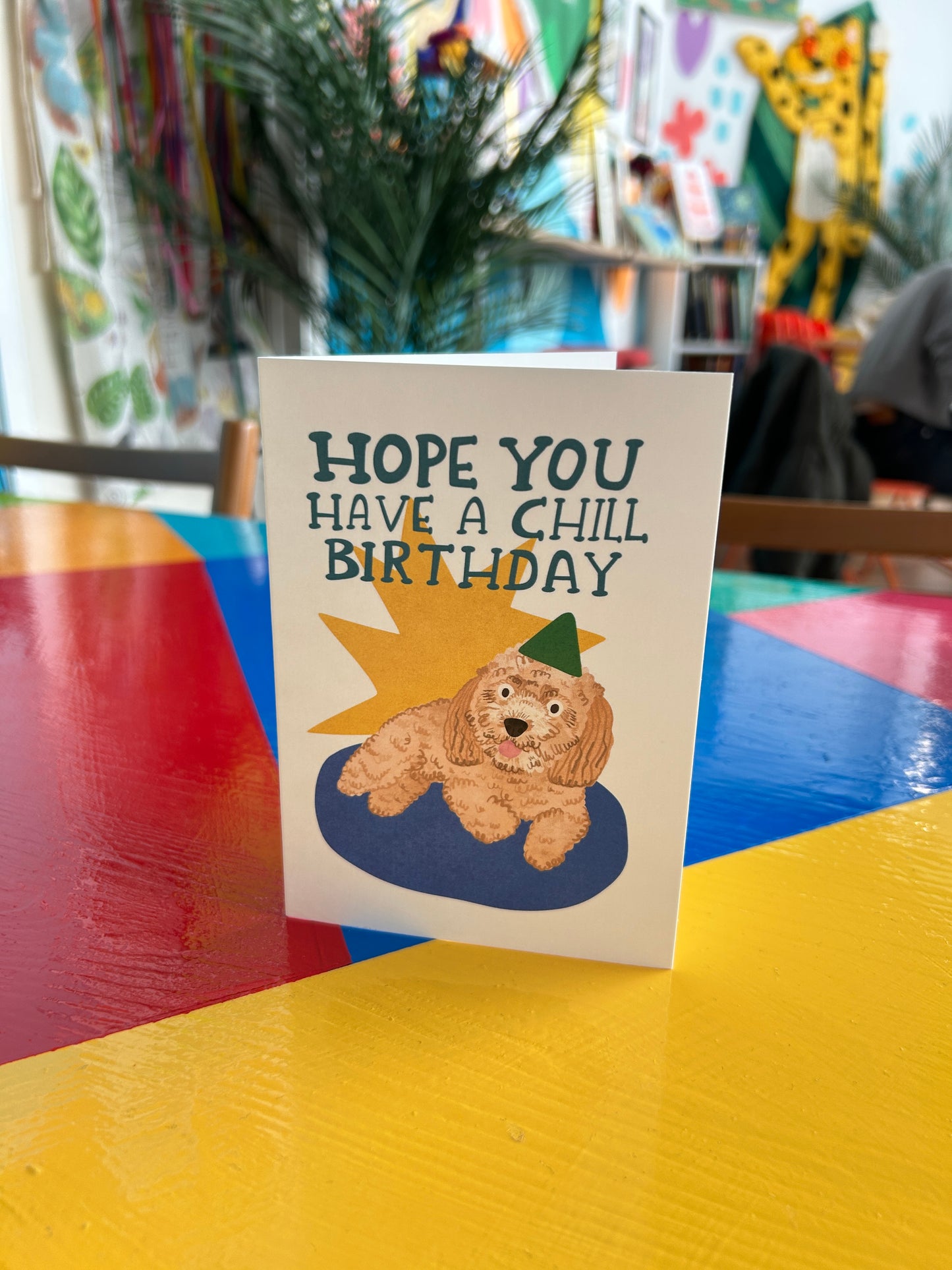 Chill Birthday Dog Greeting Card