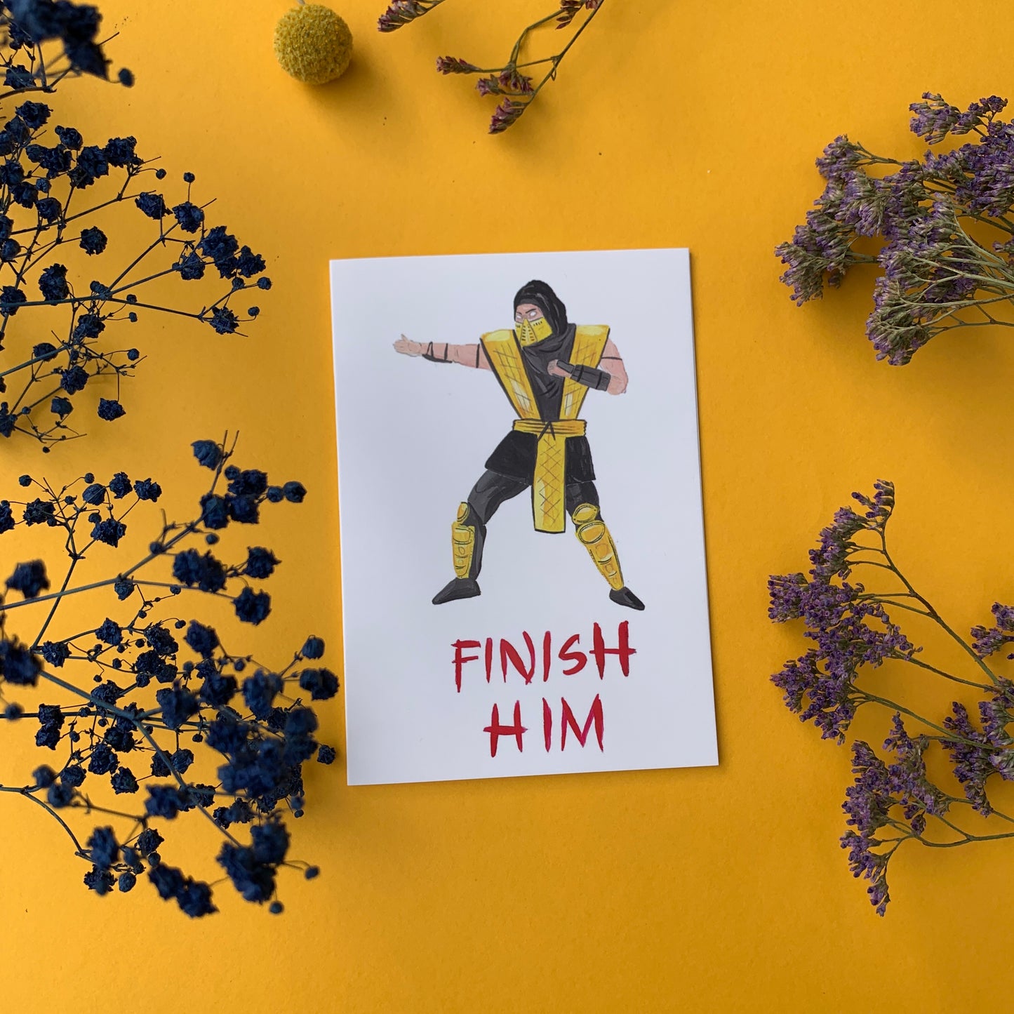 Finish Him - Greeting Card