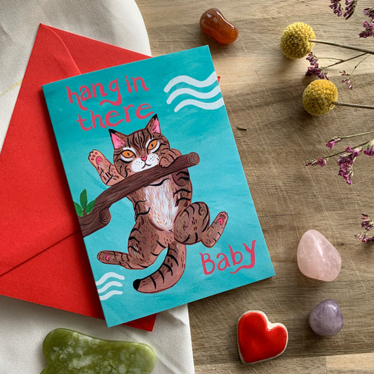 Hang In There Baby Greeting Card