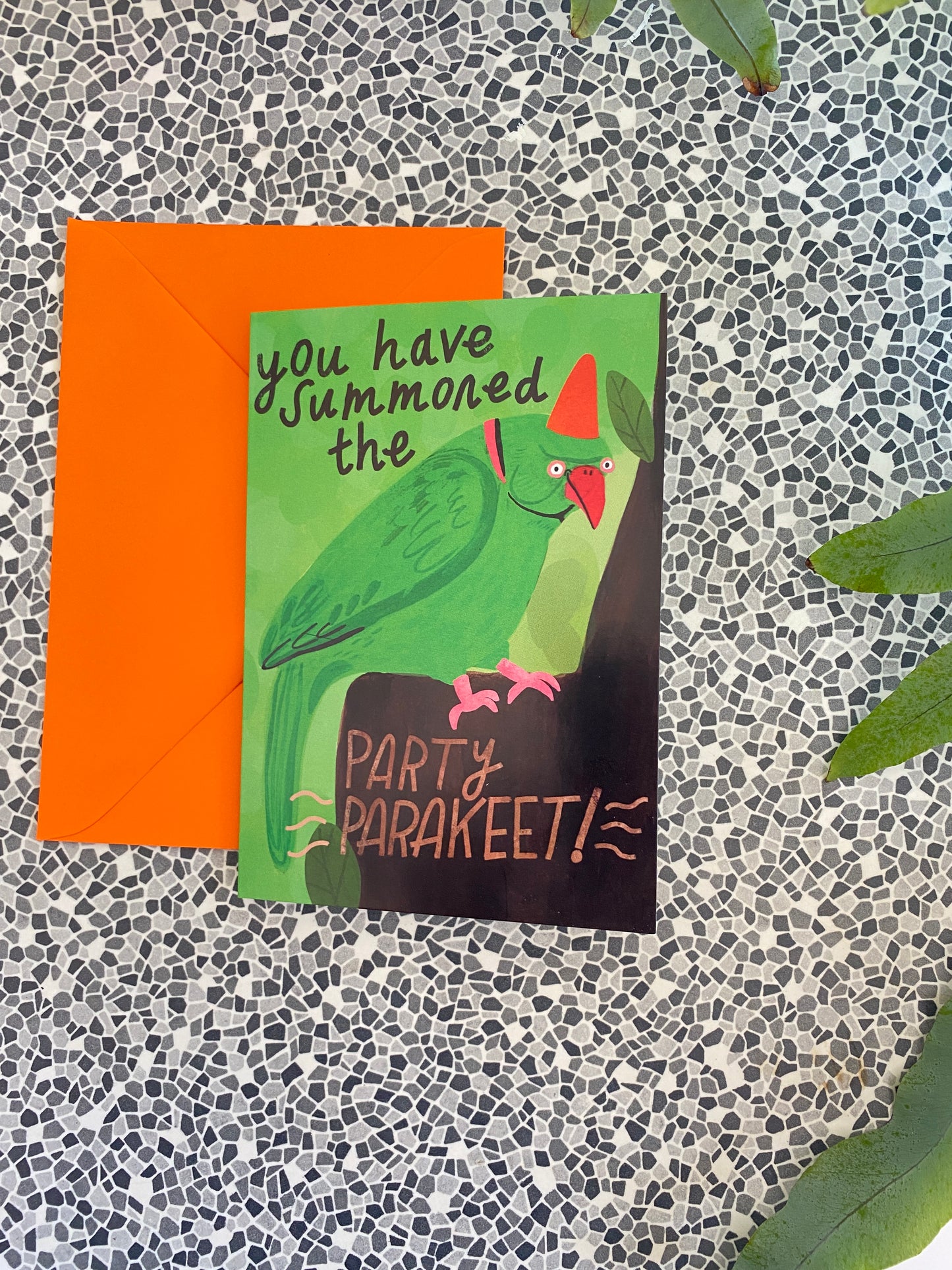 Party Parakeet Greeting Card