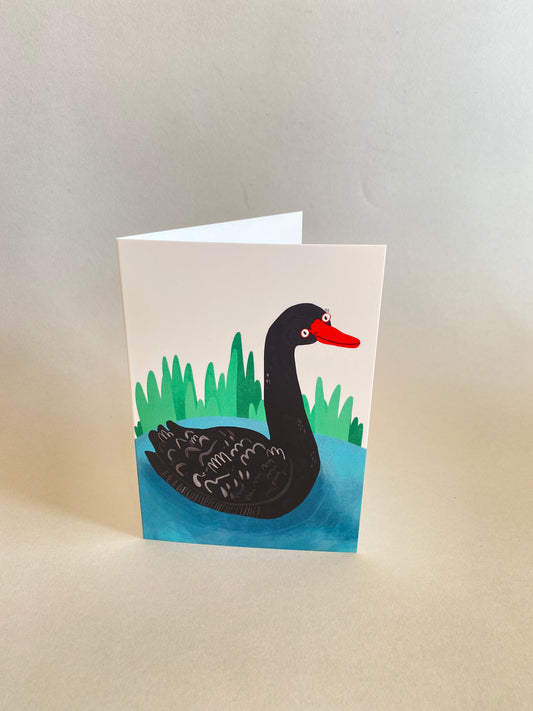 Black Swan Greeting Card