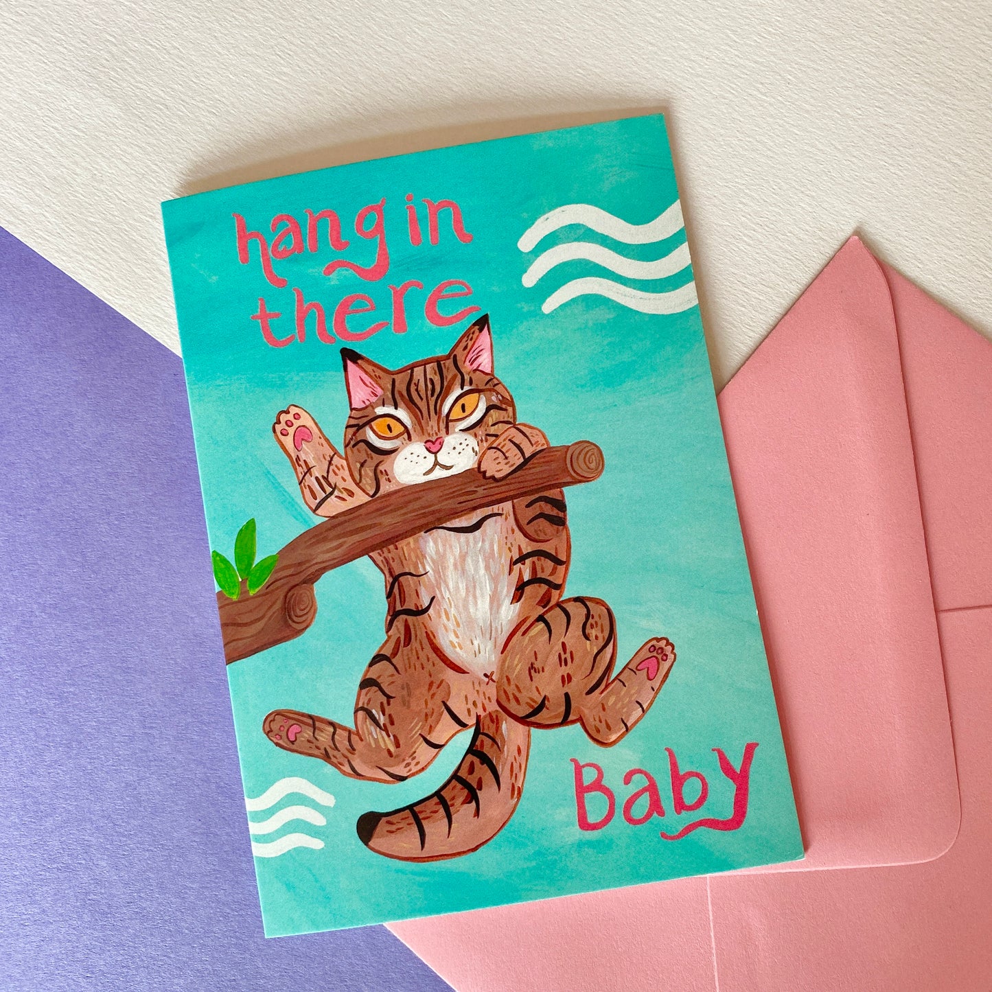 Hang In There Baby Greeting Card