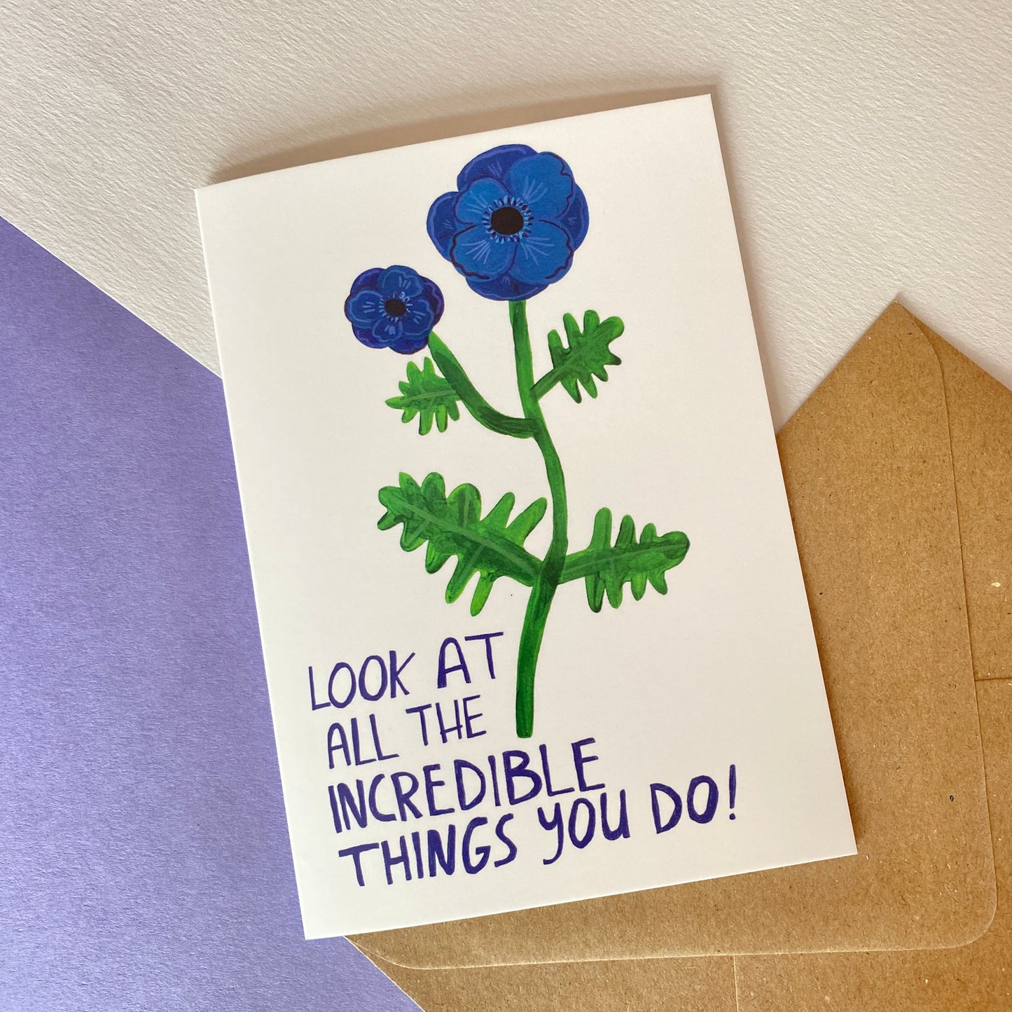 Look At All The Incredible Things You Do Poppy Greeting Card