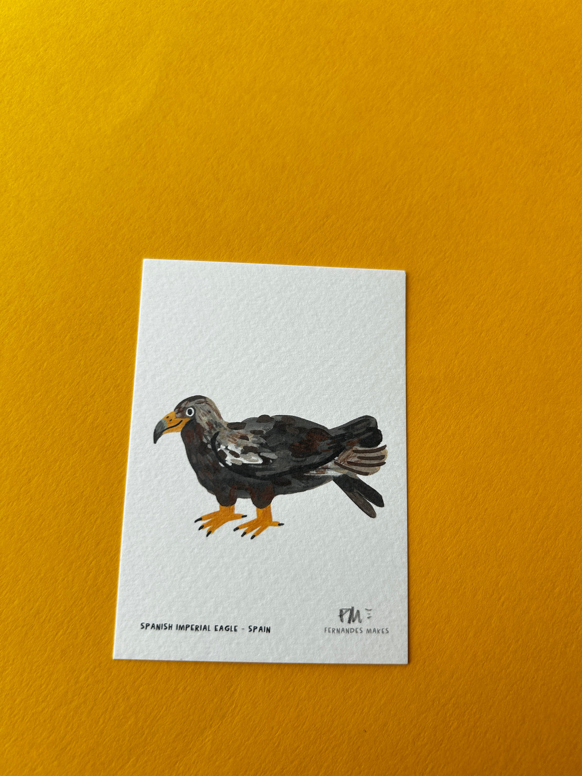 Imperial Eagle / Spain / World Birds Mini Print (A7)