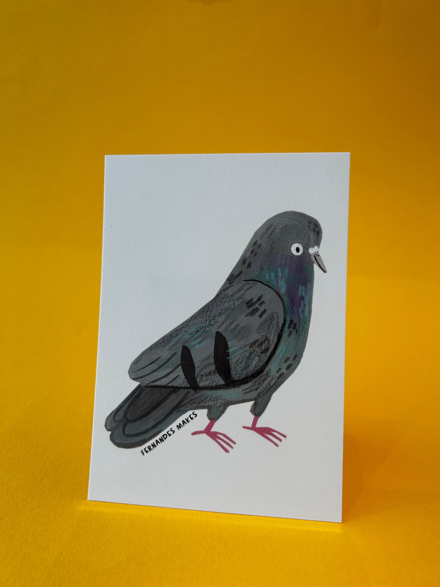 Happy Pigeon Pal / Agatha / Postcard