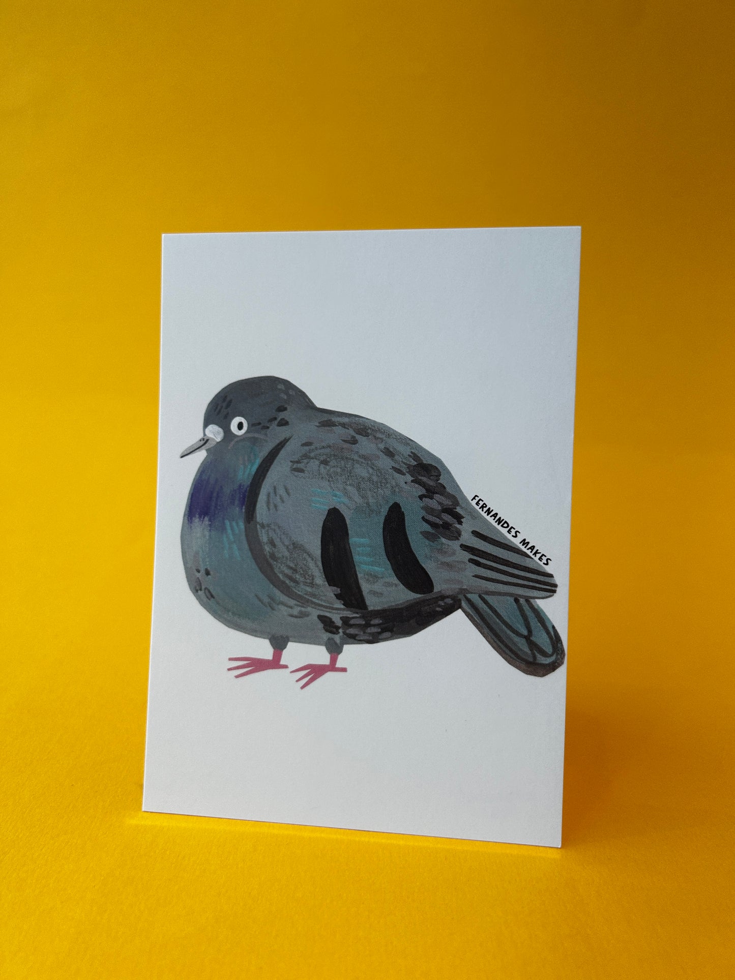 Happy Pigeon Pal / Merry / Postcard