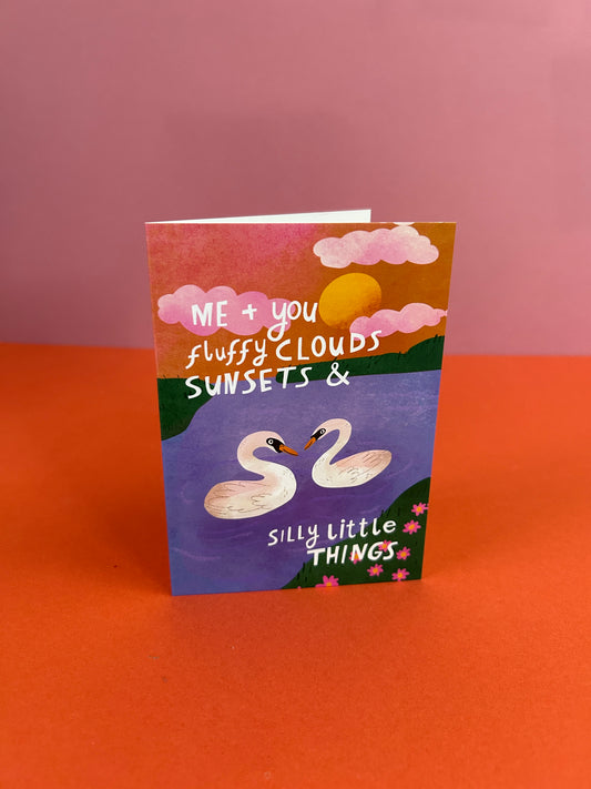 Clouds, Sunsets & Silly Little Thing Greeting Card