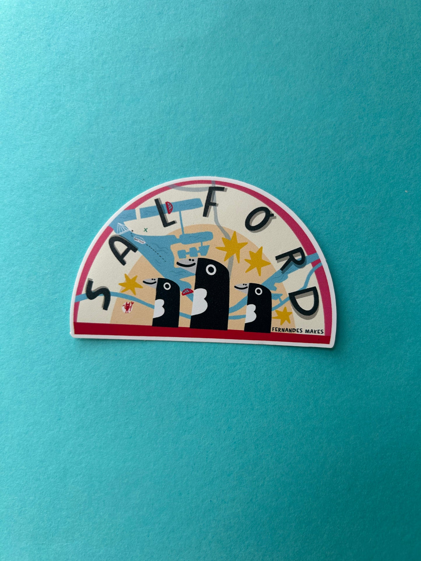 Salford Map Sticker