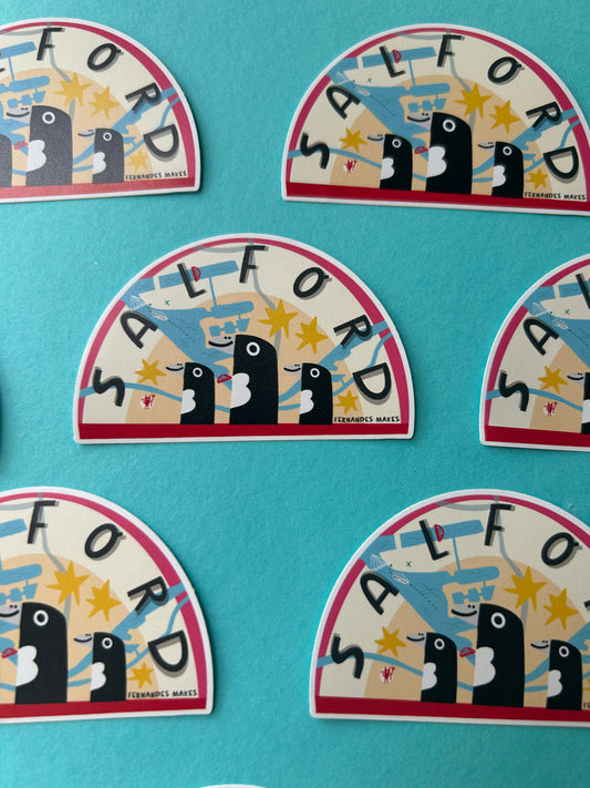 Salford Map Sticker