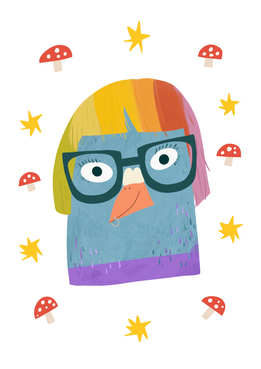 Digital Pigeon Portrait