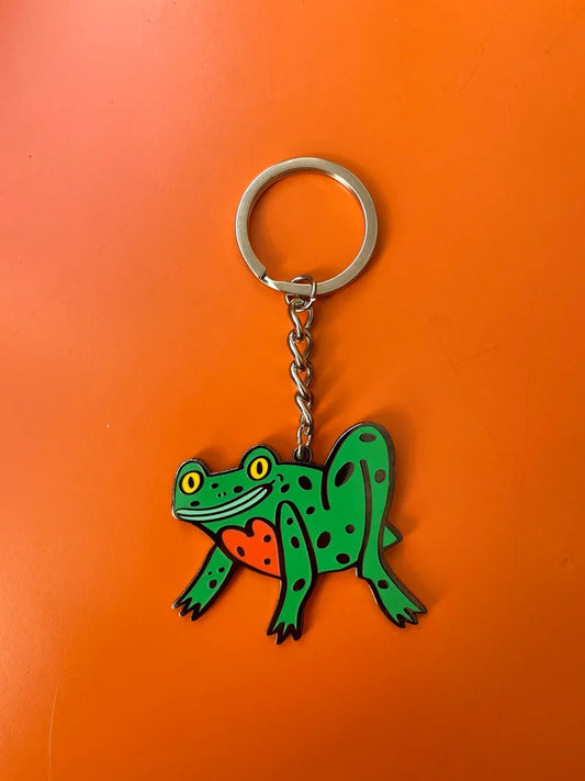 Frog Enamel Keychain by Fernandes Makes