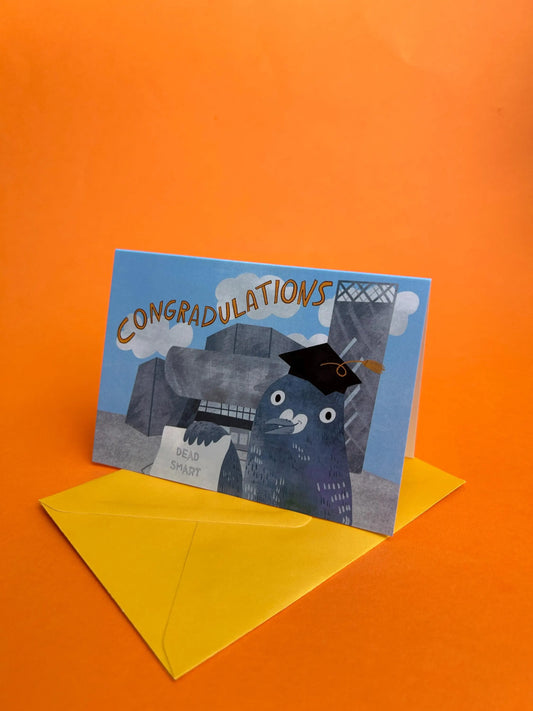Congradulations Pigeon Greeting Card / Graduation