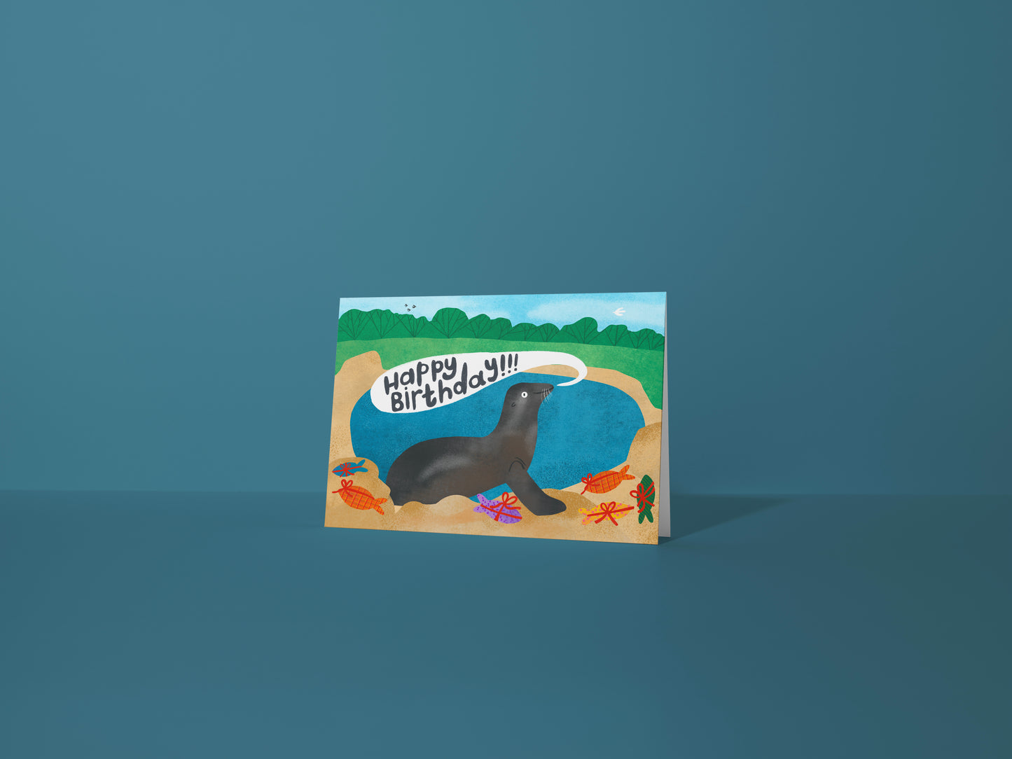 Happy Birthday Seal Greeting Card