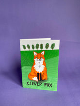 Clever Fox - A6 Greeting card - Woodland wildlife animal illustration - Fernandes Makes