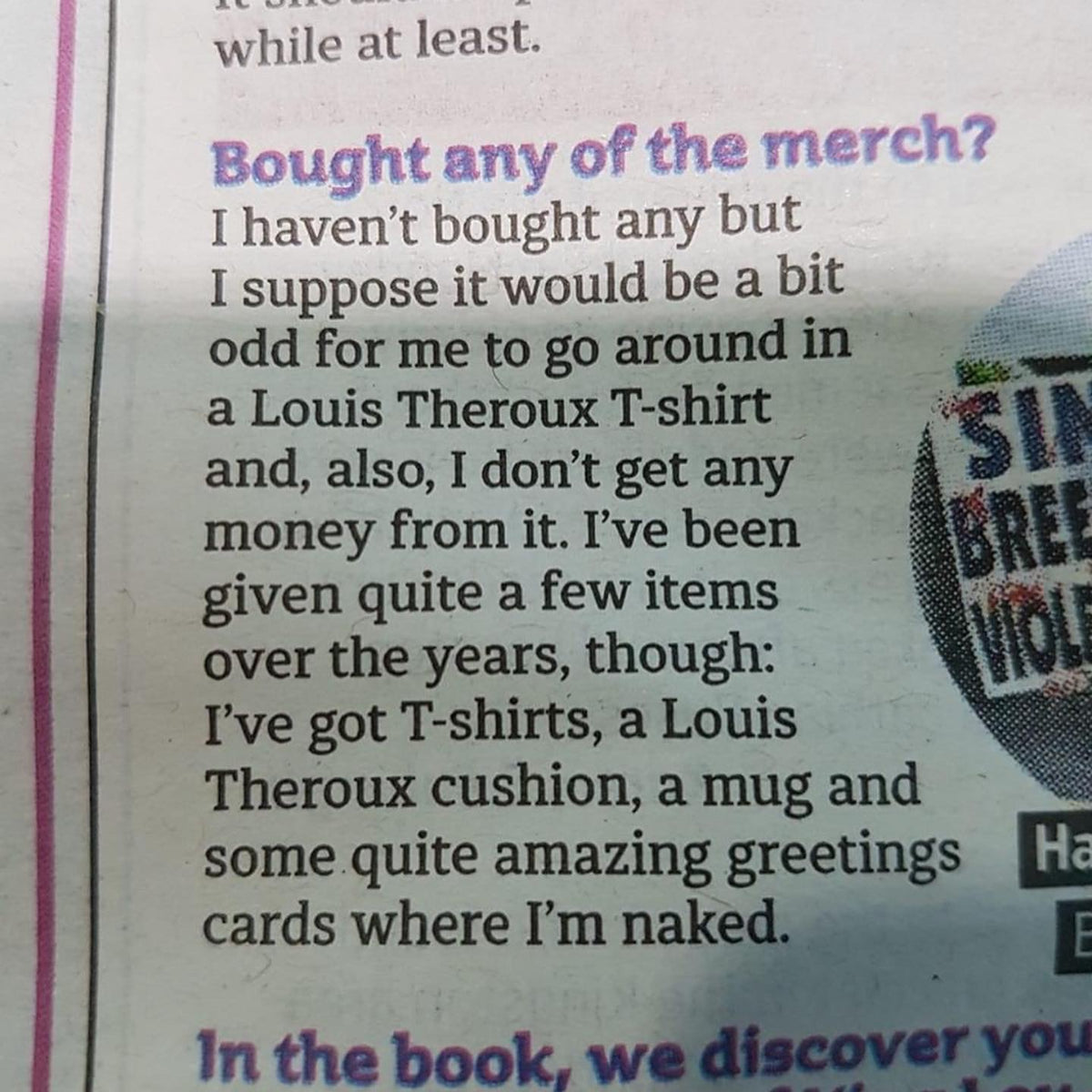 I've Only Got Eyes For Theroux Greeting Card