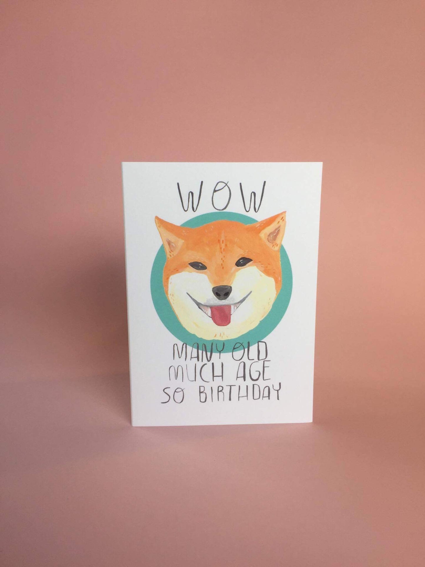 Many Old, Much Age - Shiba Inu Greeting Card
