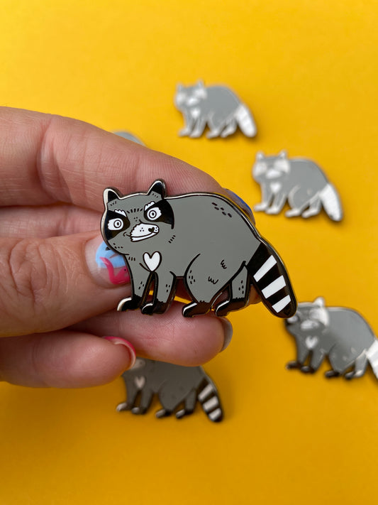 Raccoon Enamel Pin