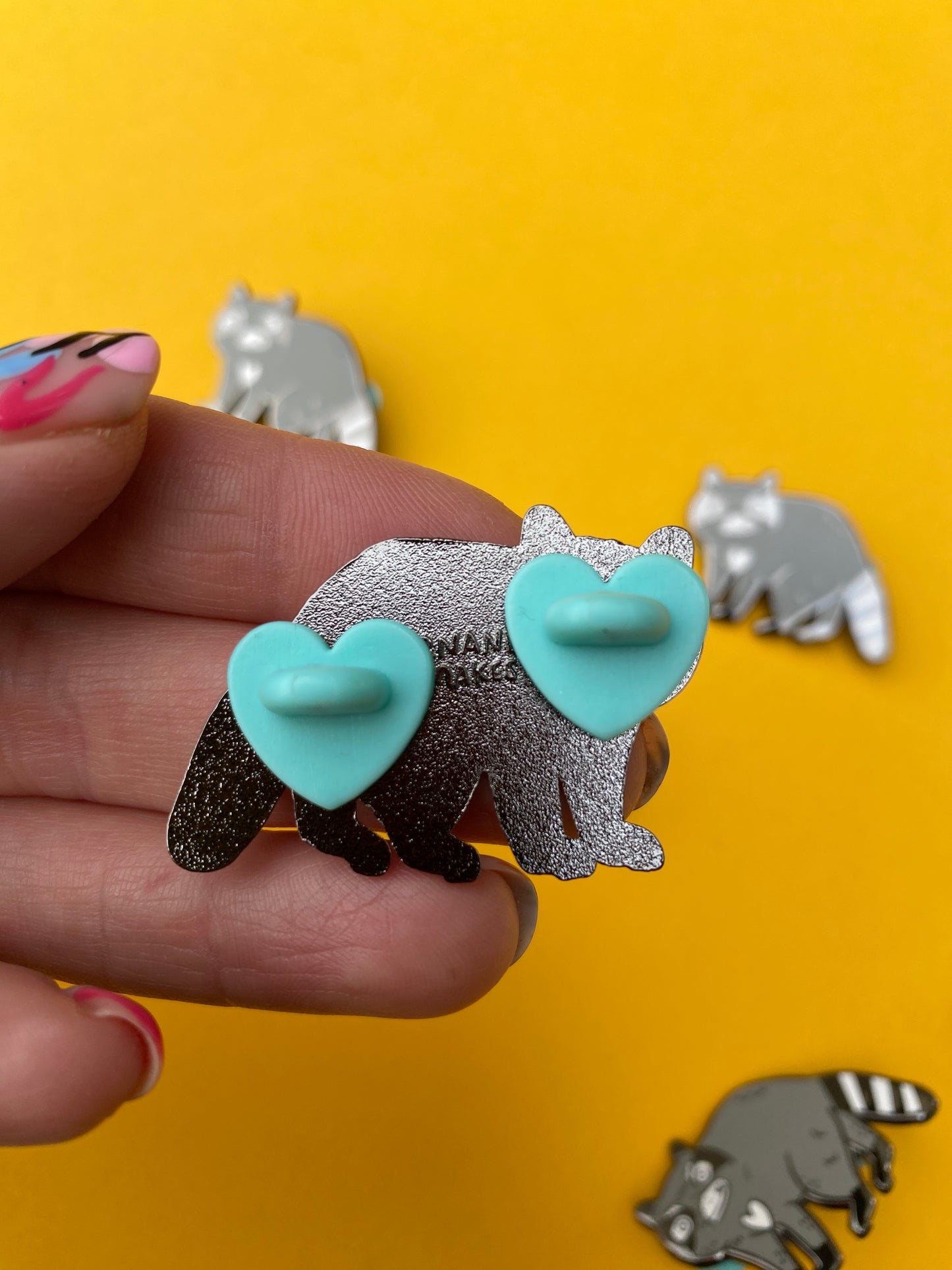 Raccoon Enamel Pin