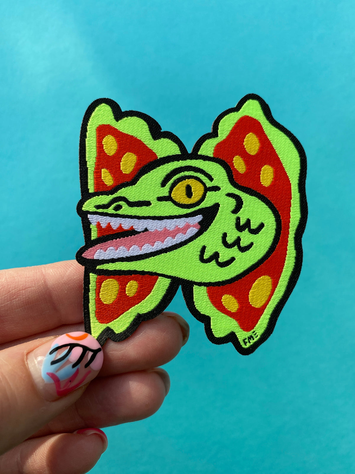 Dilophosaurus Woven Patch