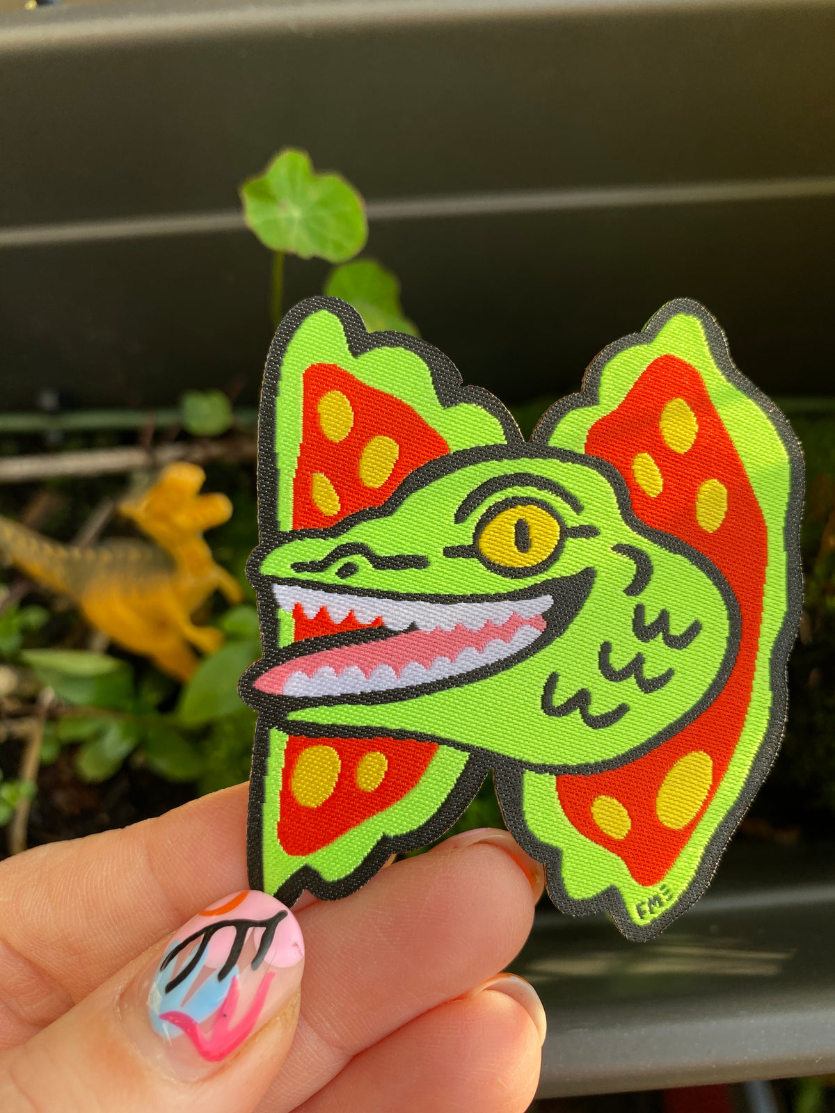 Dilophosaurus Woven Patch