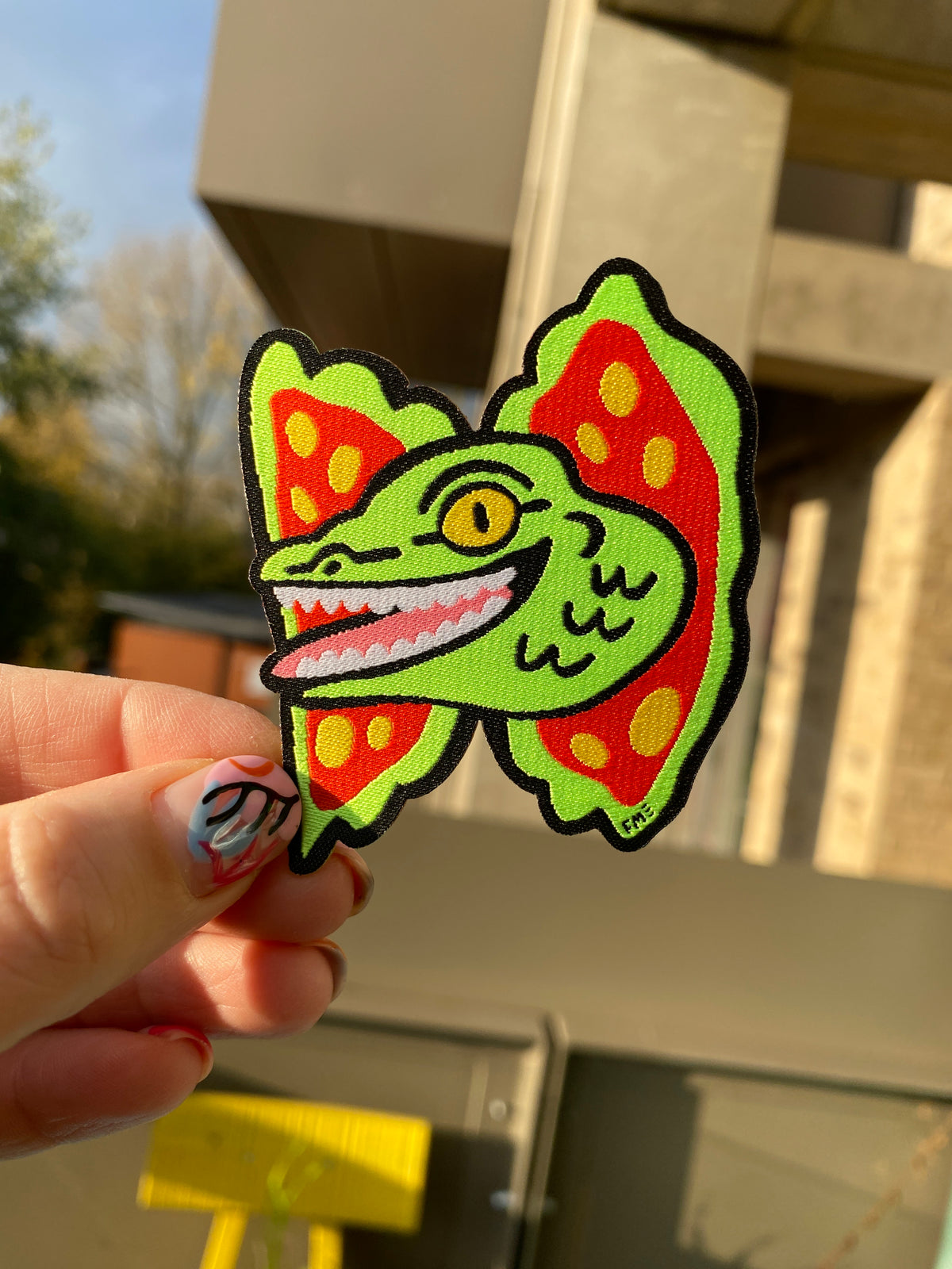 Dilophosaurus Woven Patch
