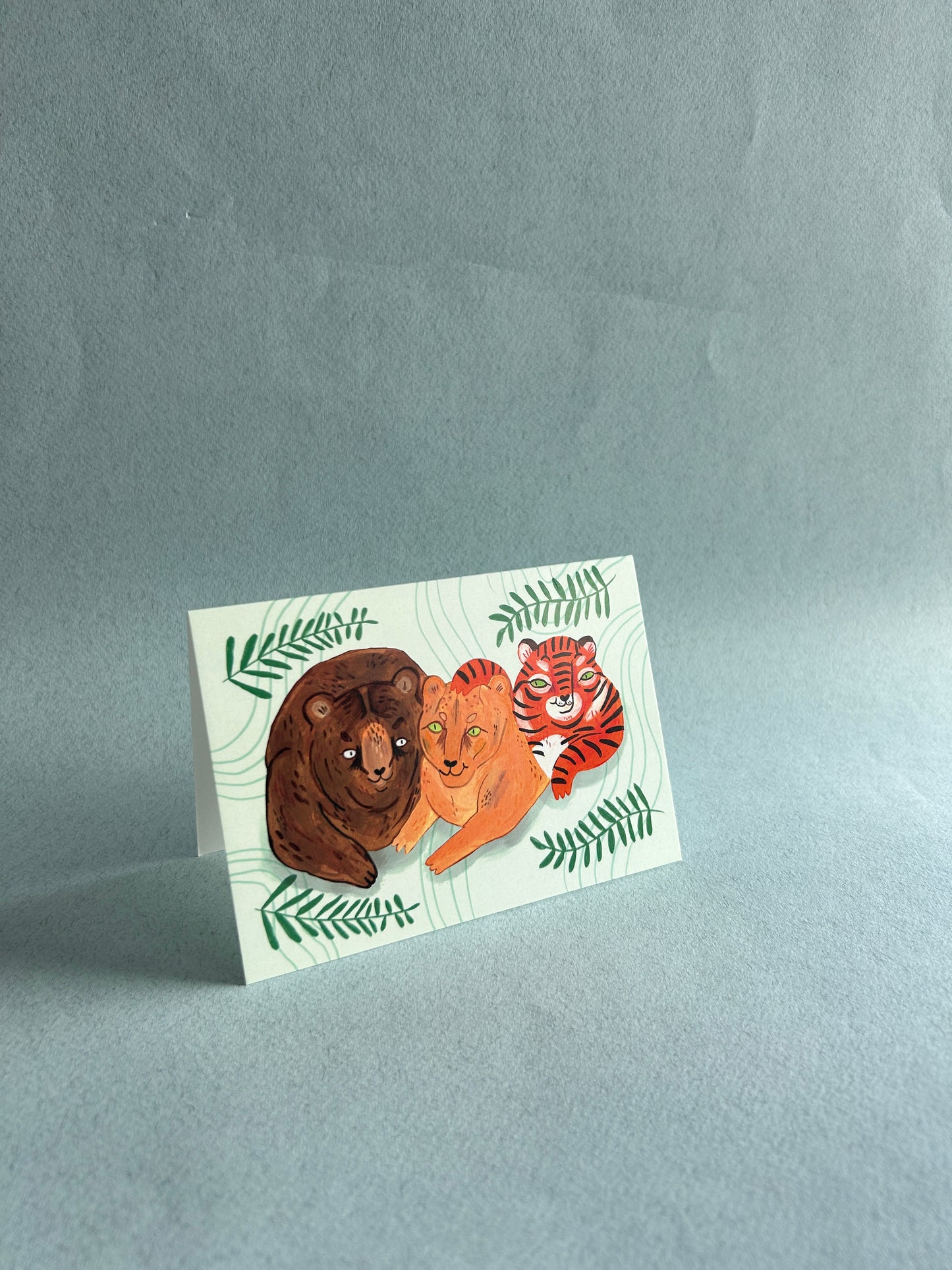 BLT Bear, Lion and Tiger Greeting Card