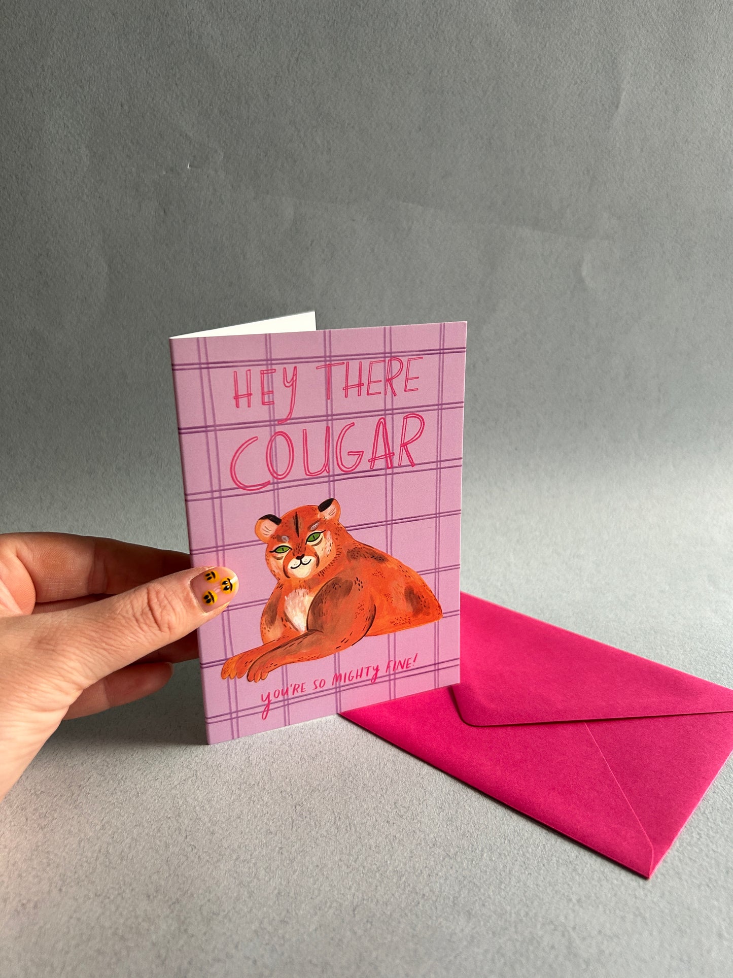 Hey There Cougar Greeting Card