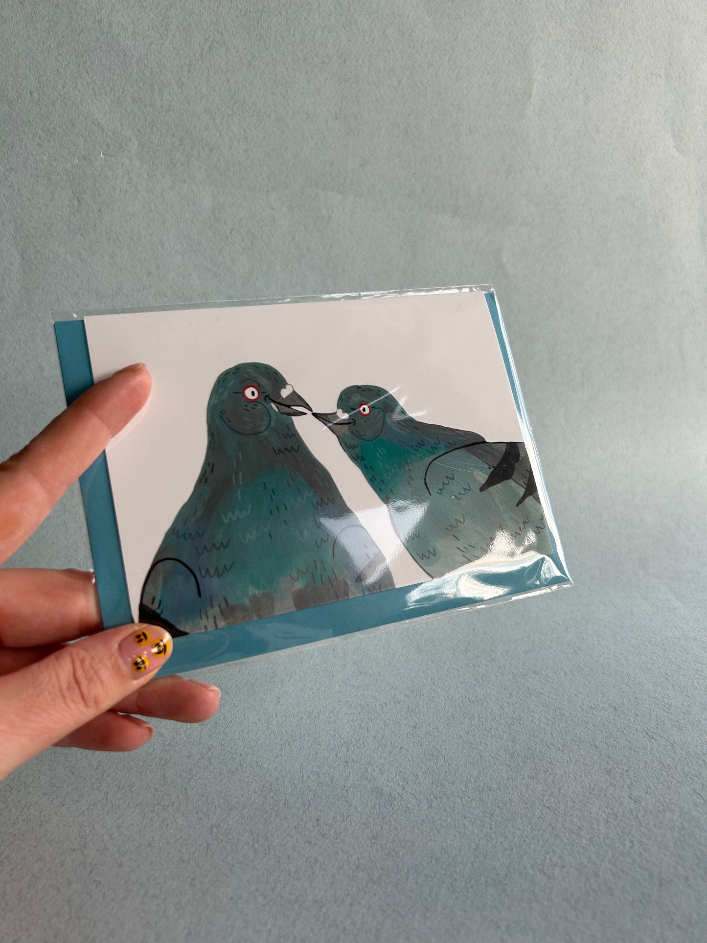 Pigeons In Love Greeting Card