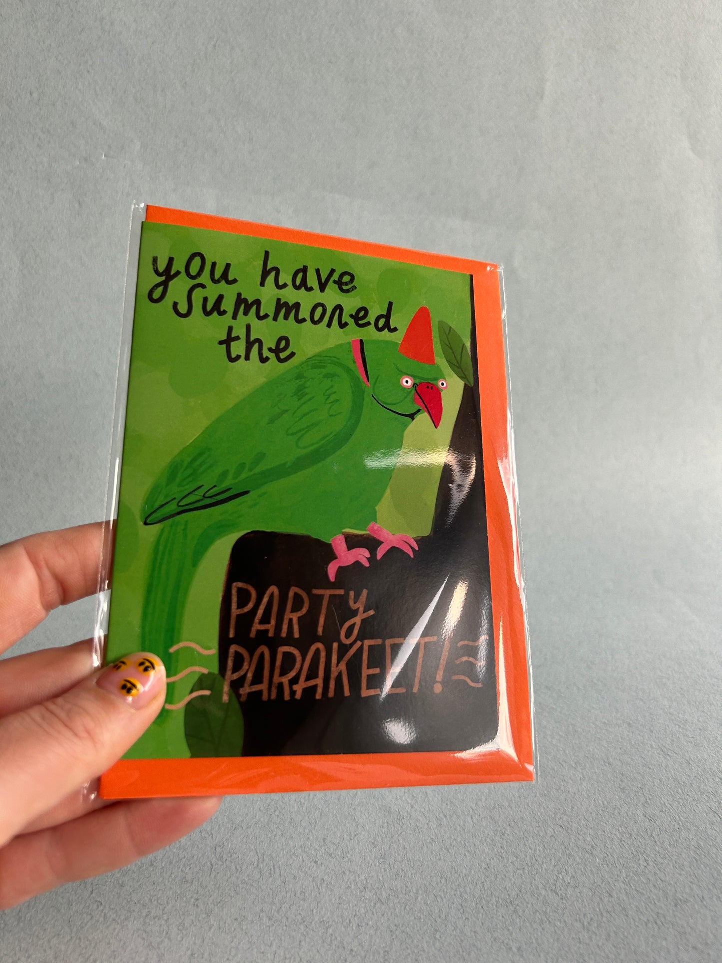 Party Parakeet Greeting Card