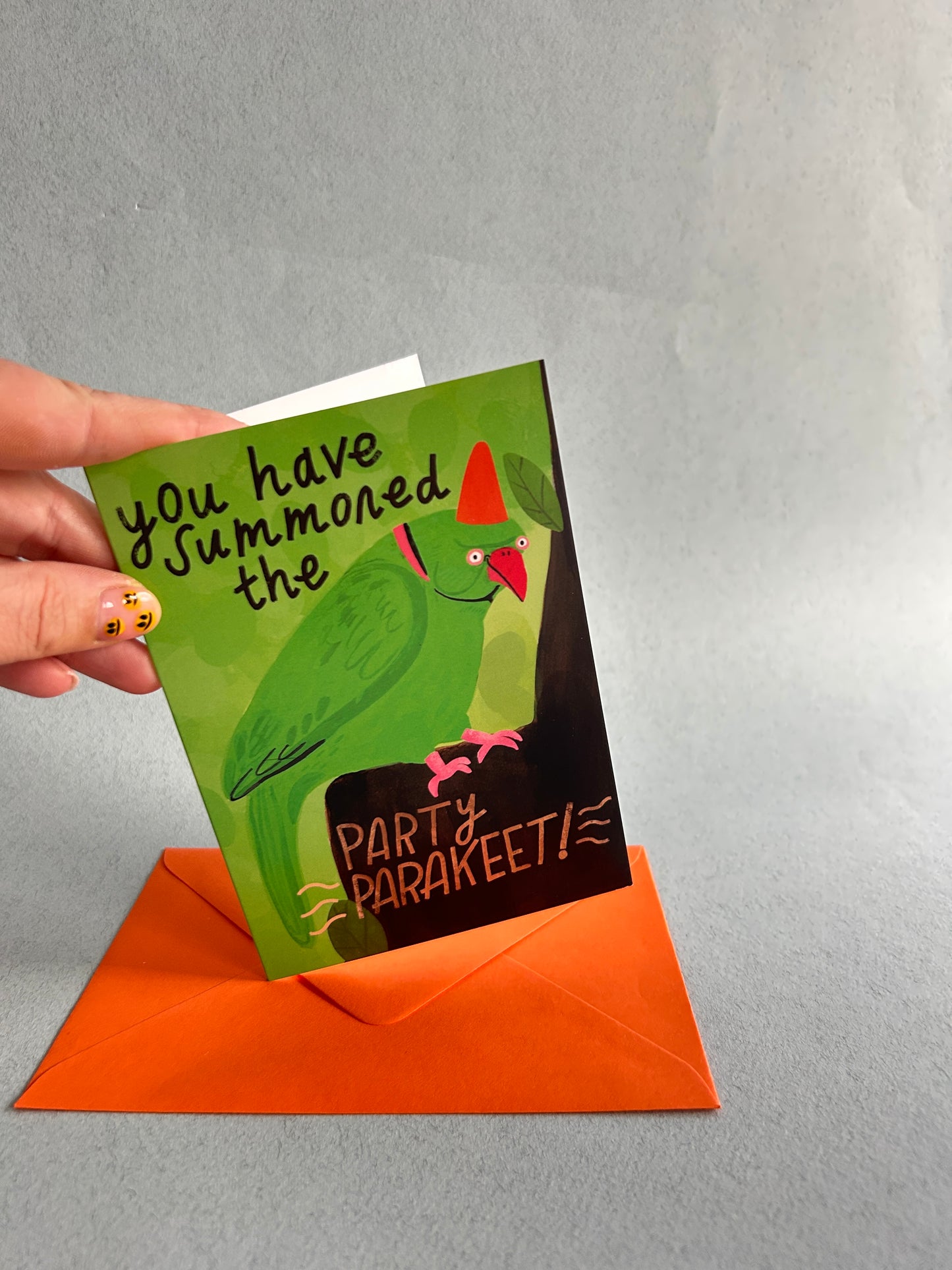 Party Parakeet Greeting Card