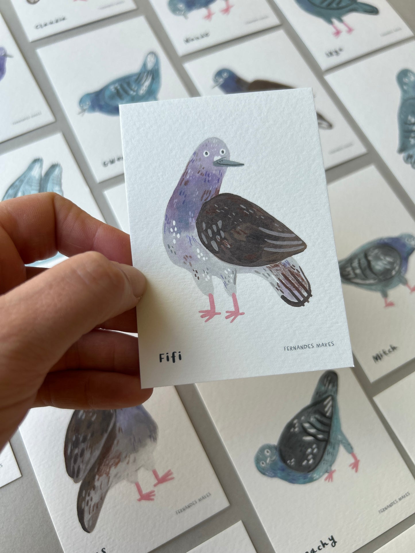 Pigeon Pals Mini Prints (A7)