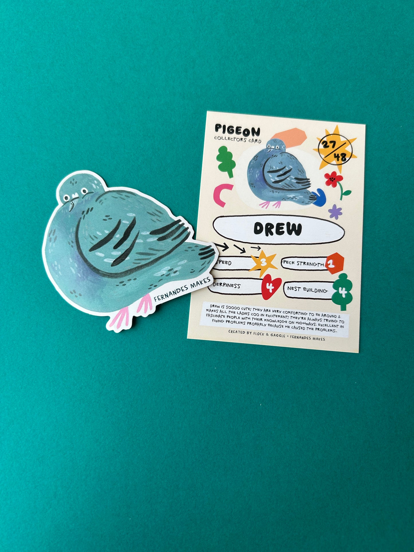 Pigeon Vinyl Stickers (Vol. 2 / 12 New Pigeons)