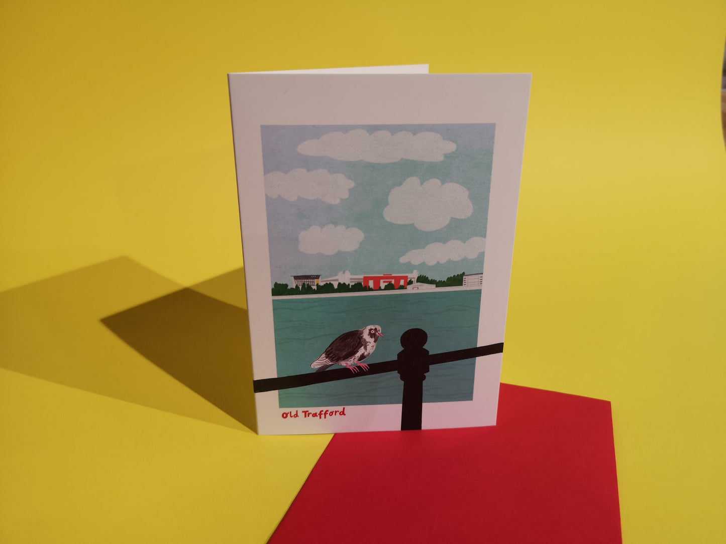 Birds Eye View Old Trafford Greetings Card