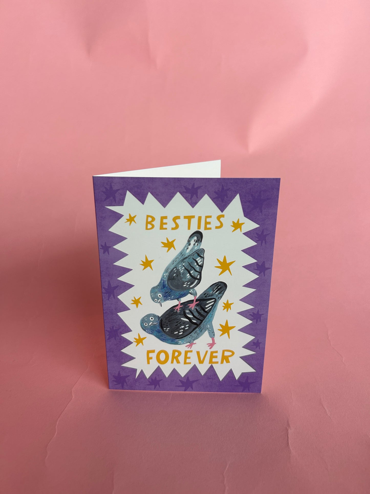 Besties Forever / Pigeon Greeting Card