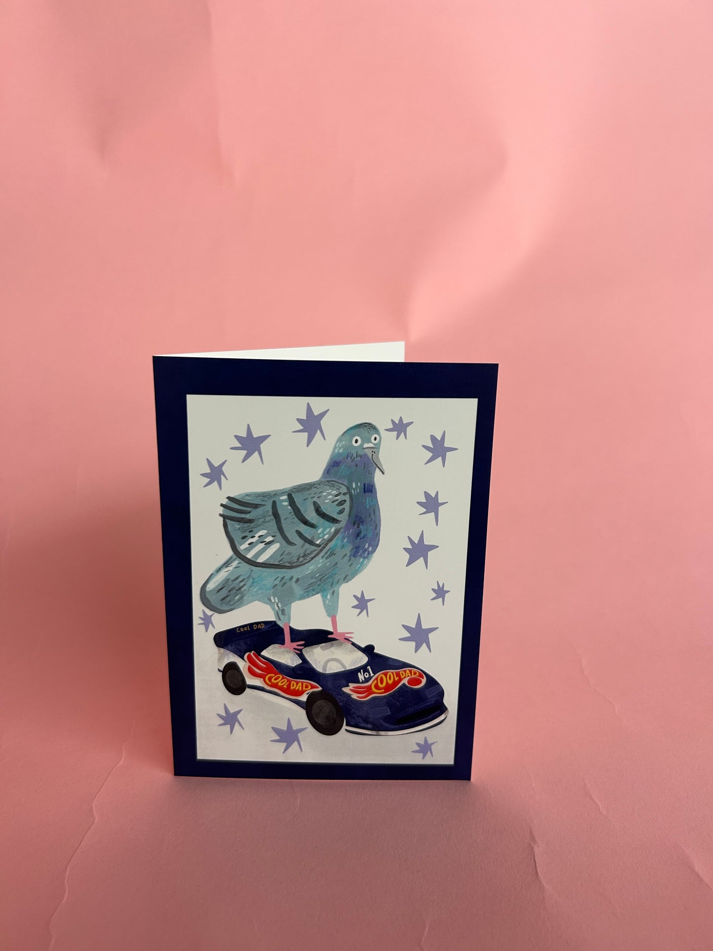 Cool Dad Pigeon Greeting Card