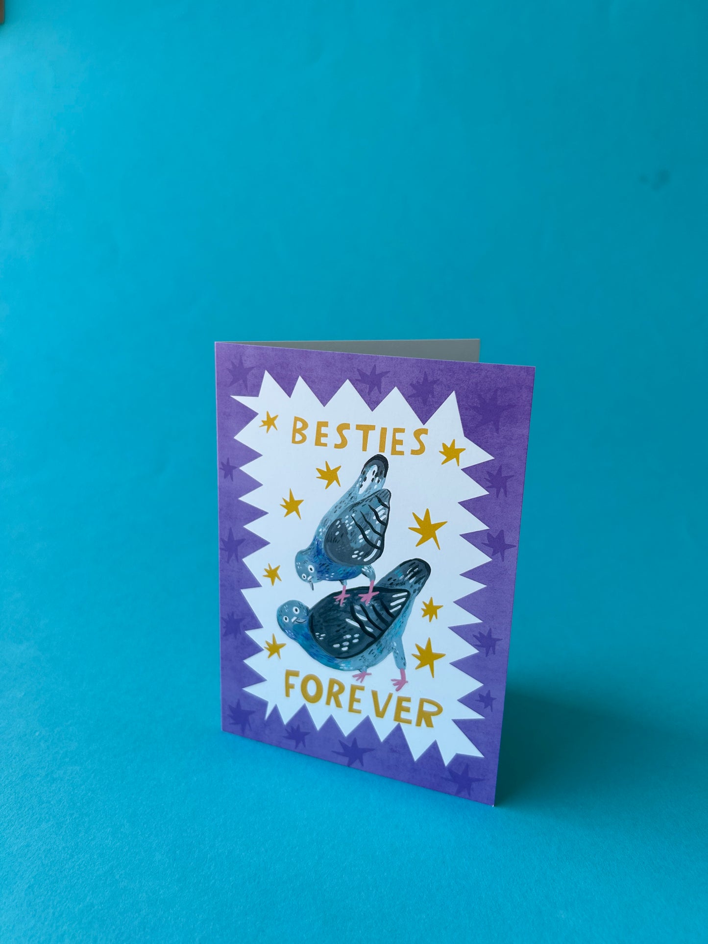 Besties Forever / Pigeon Greeting Card
