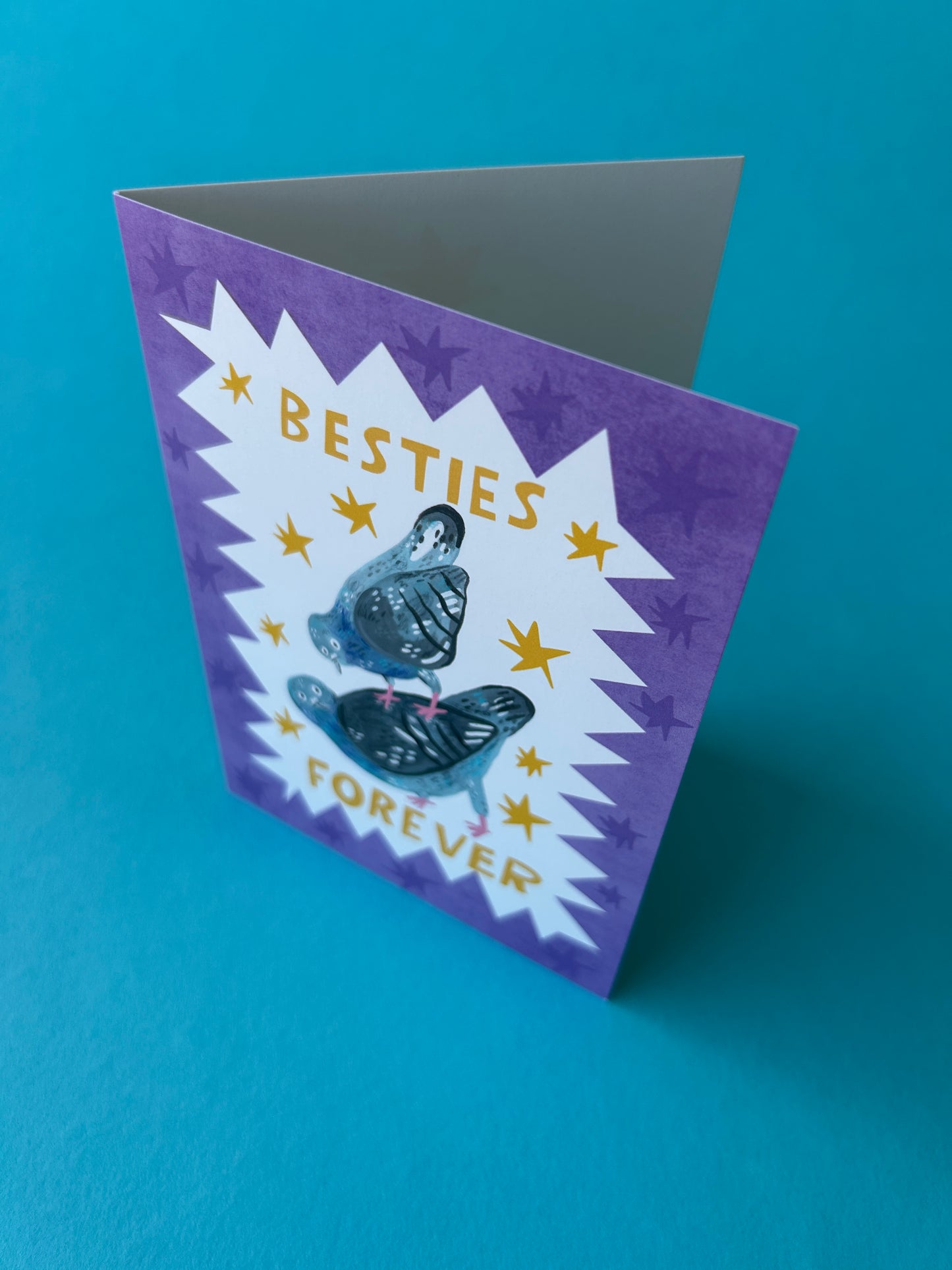 Besties Forever / Pigeon Greeting Card
