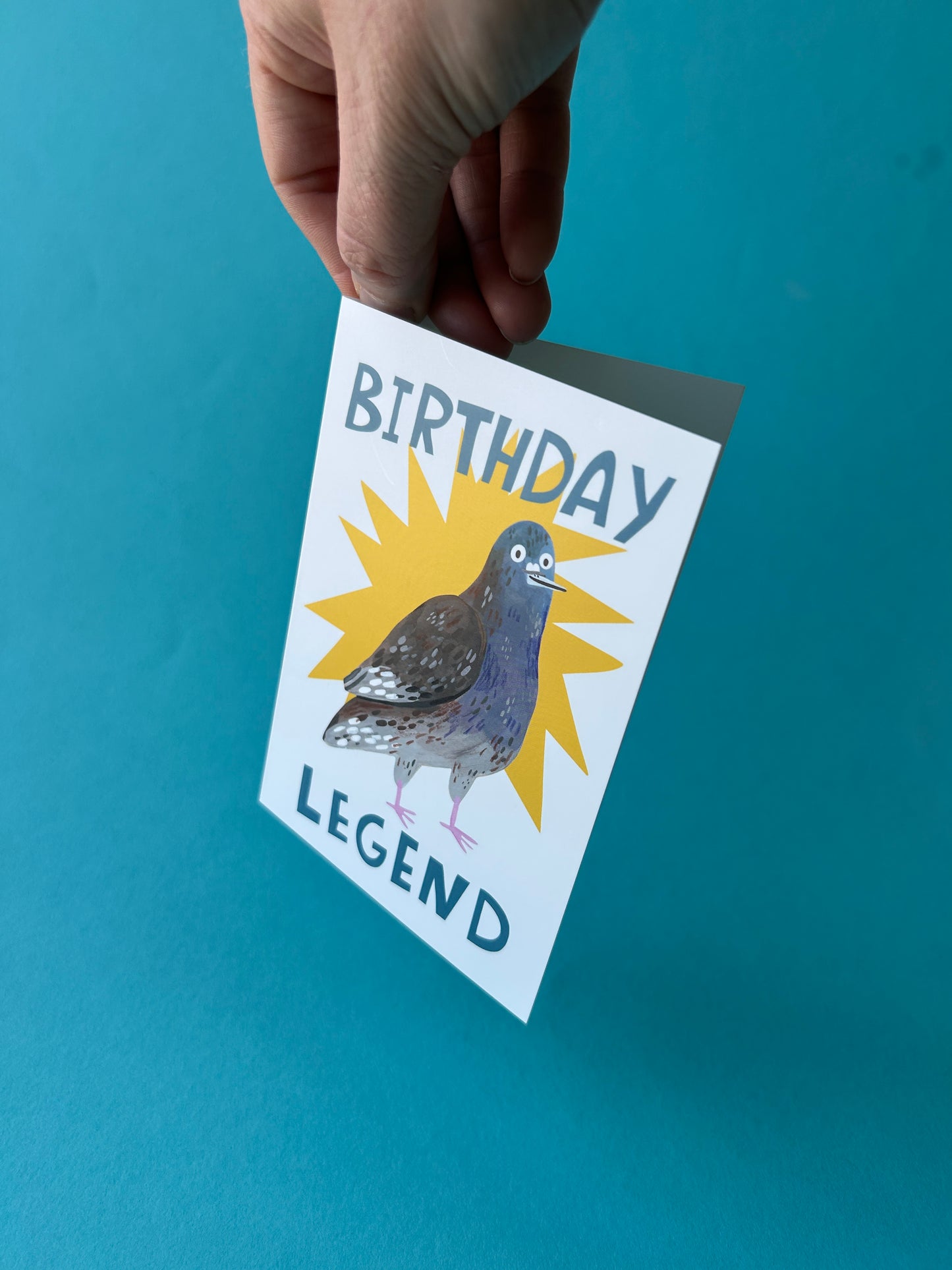 Birthday Legend / Pigeon Greeting Card