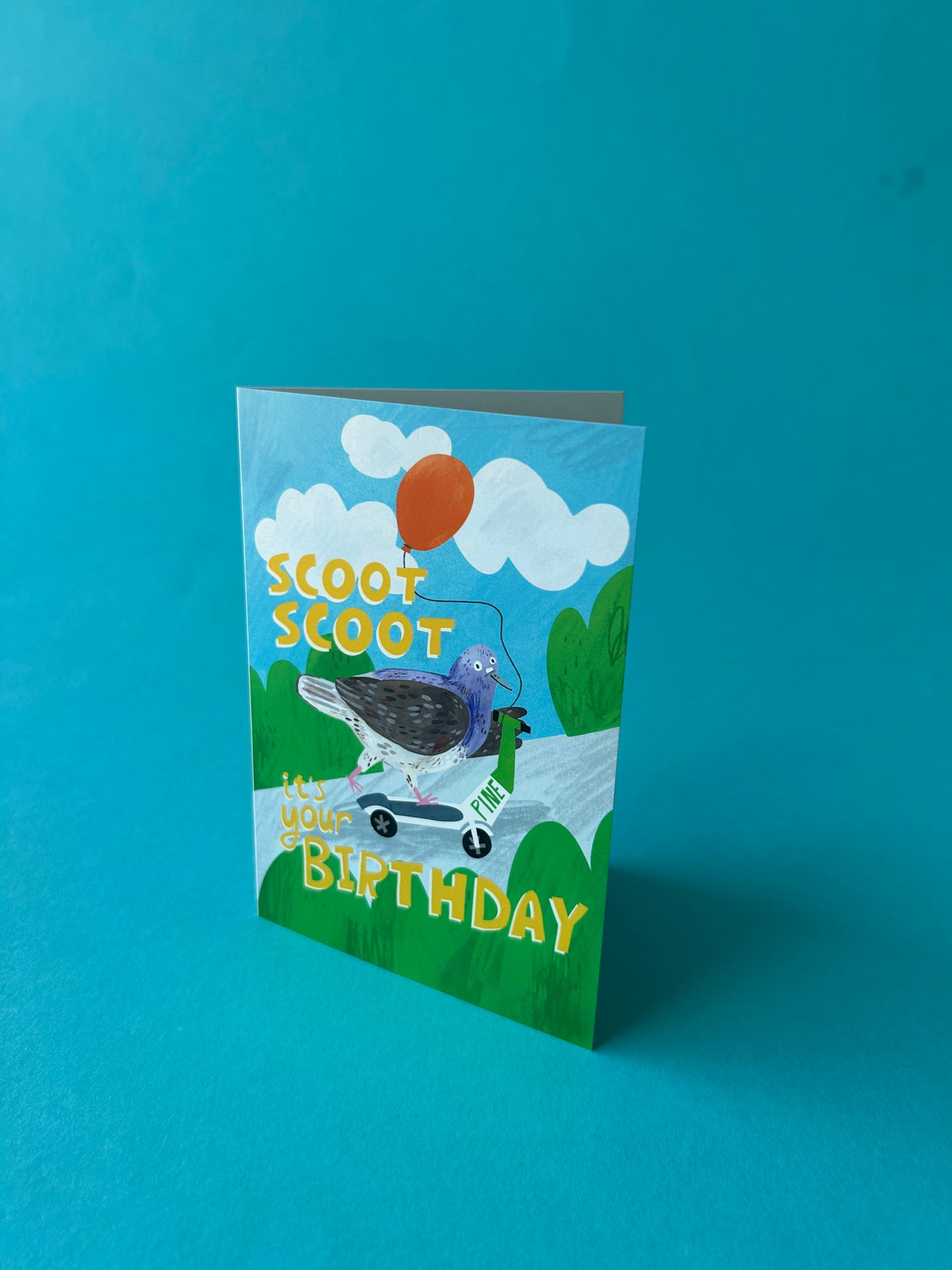 Scoot Scoot Birthday / Pigeon / Greeting Card