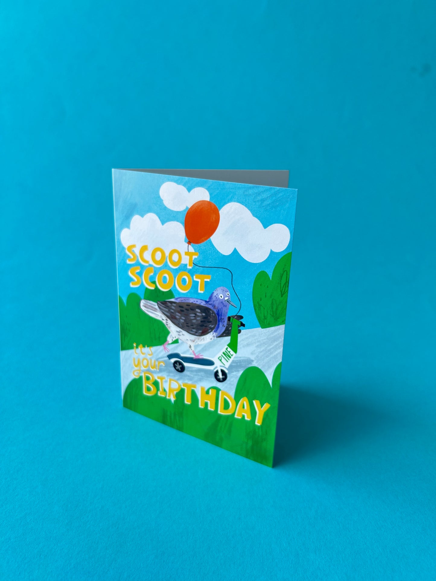 Scoot Scoot Birthday / Pigeon / Greeting Card