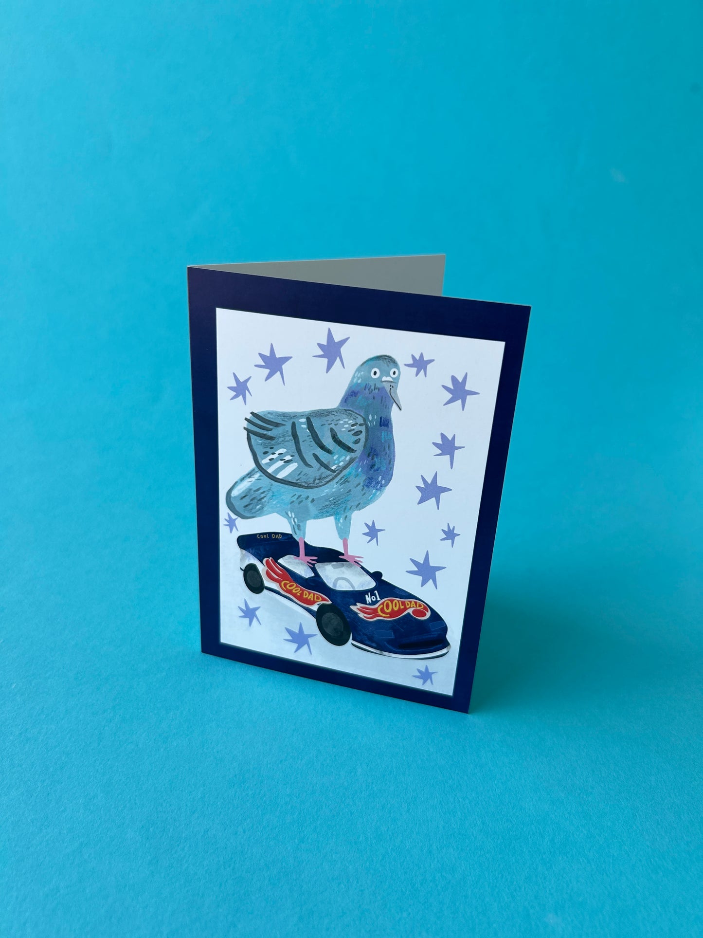 Cool Dad Pigeon Greeting Card