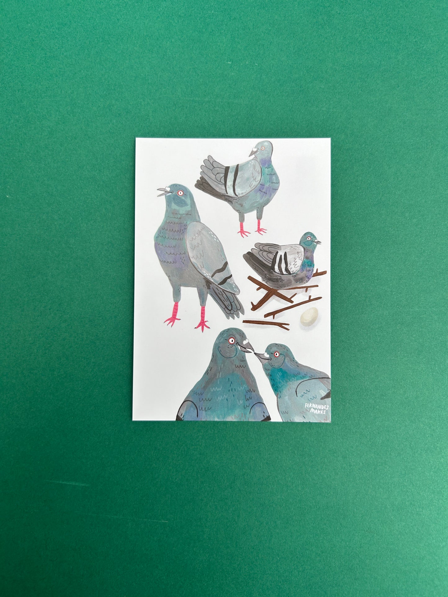 Pigeon Pals Postcard