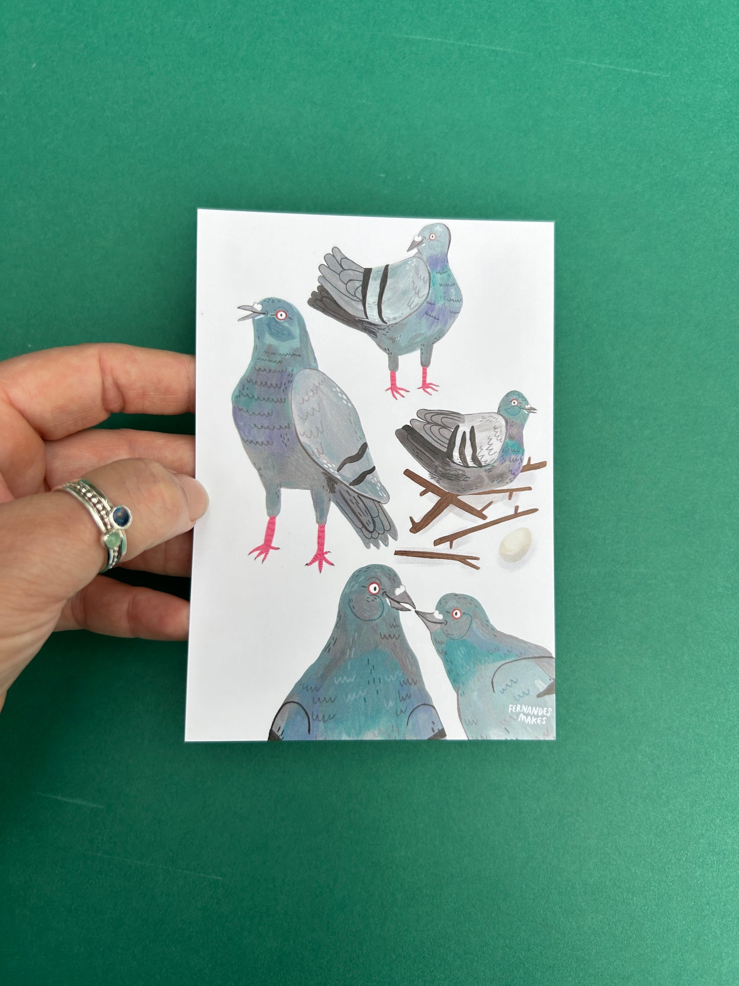 Pigeon Pals Postcard