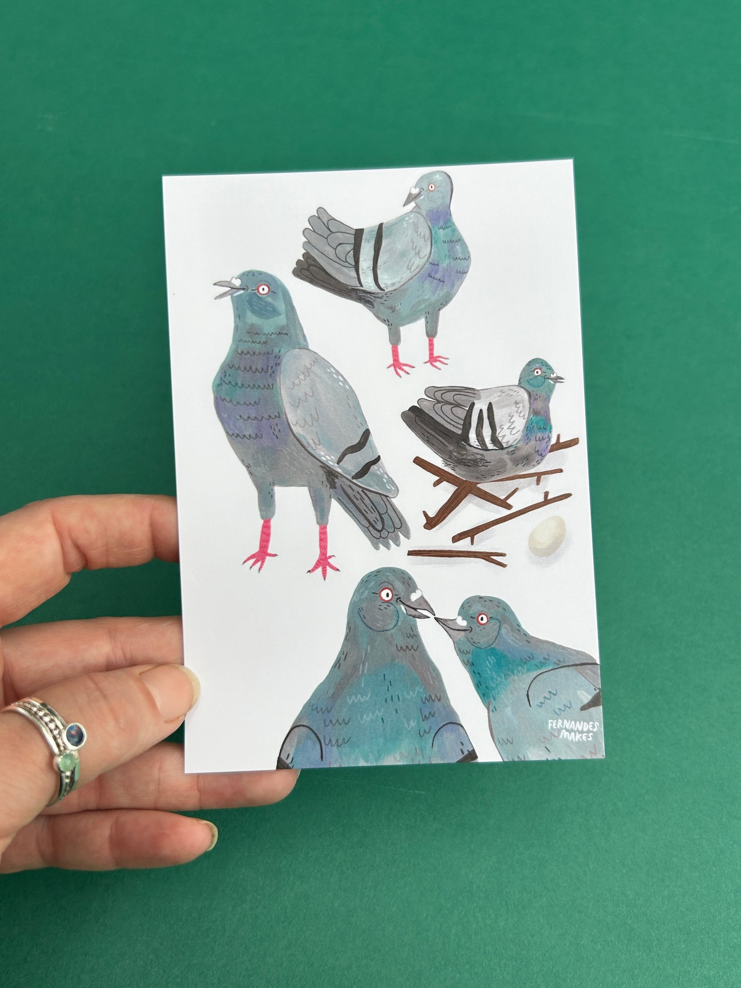 Pigeon Pals Postcard