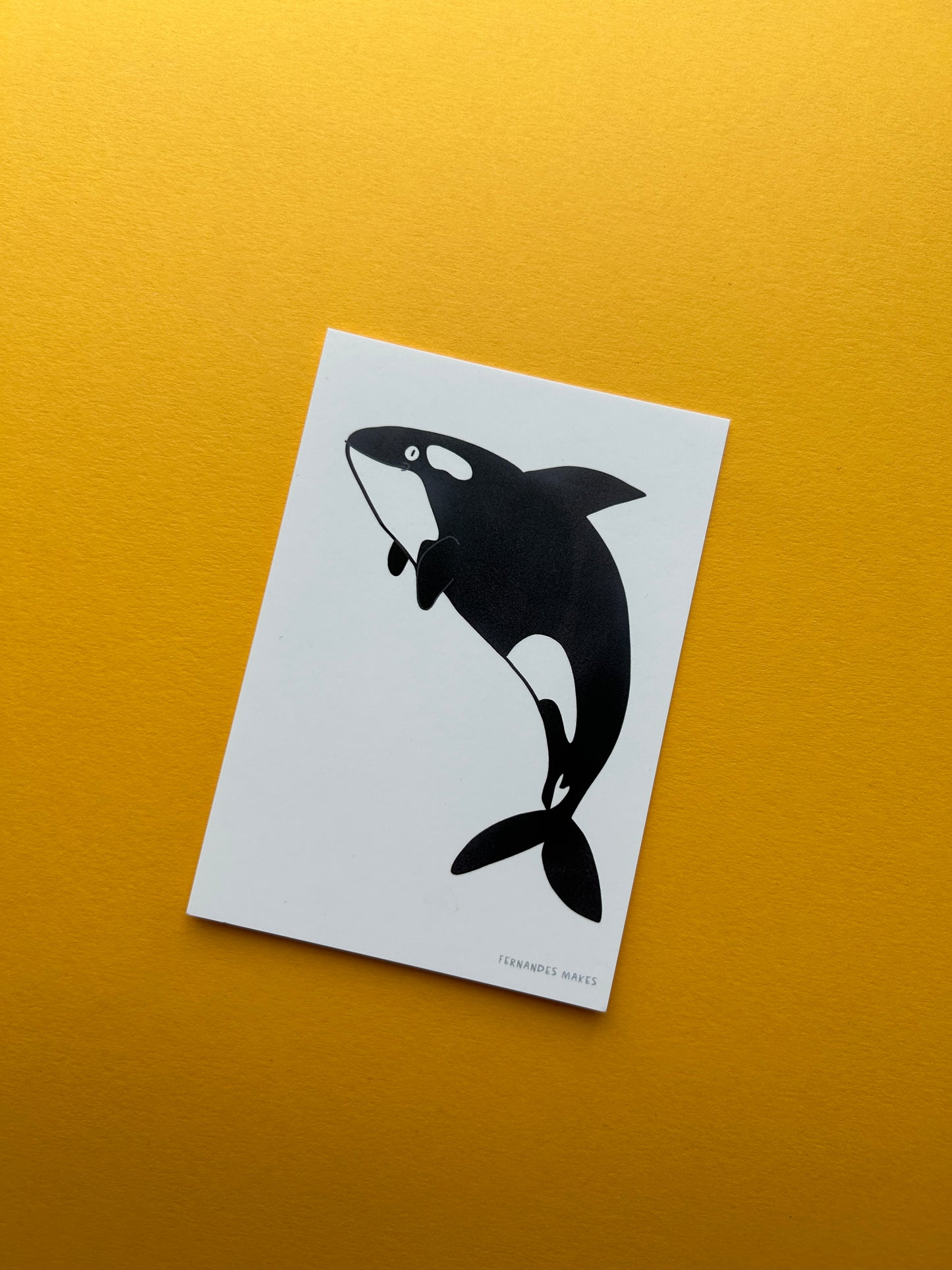 Happy Orca Whale Postcard