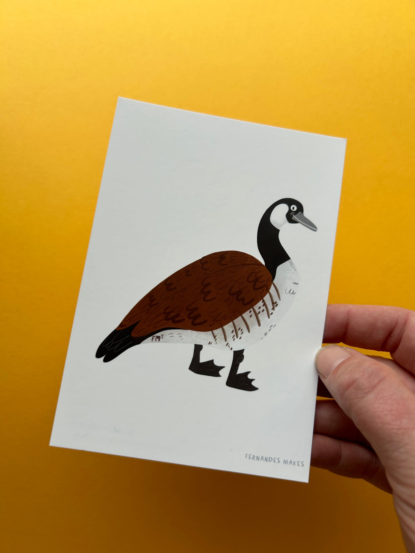 Proud Happy Goose (neck down) Postcard