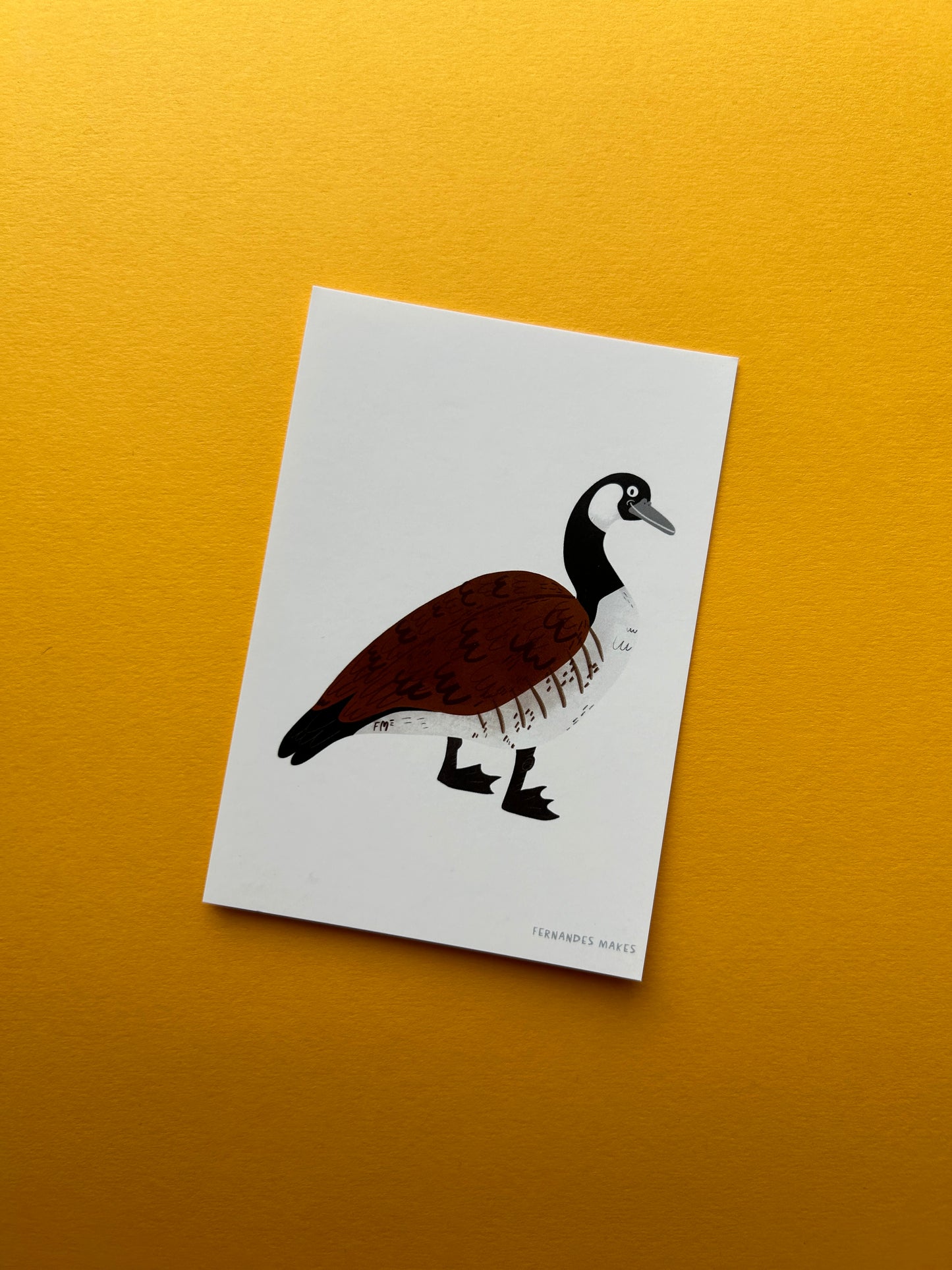Proud Happy Goose (neck down) Postcard